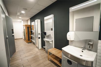 Salle de sport Keepcool Odysseum vestiaires